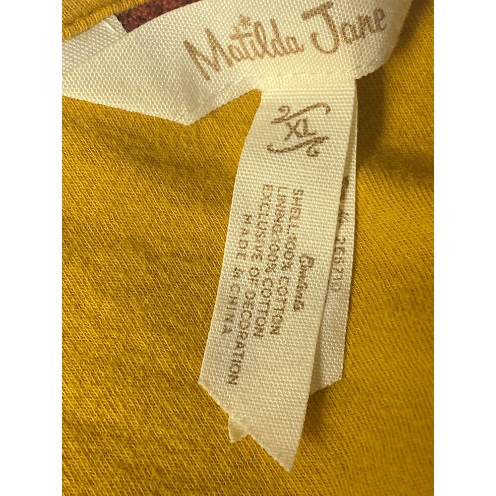 Matilda Jane Alani Yellow Floral Maxi Wrap Dress Women's Size X-Large - Picture 4 of 6